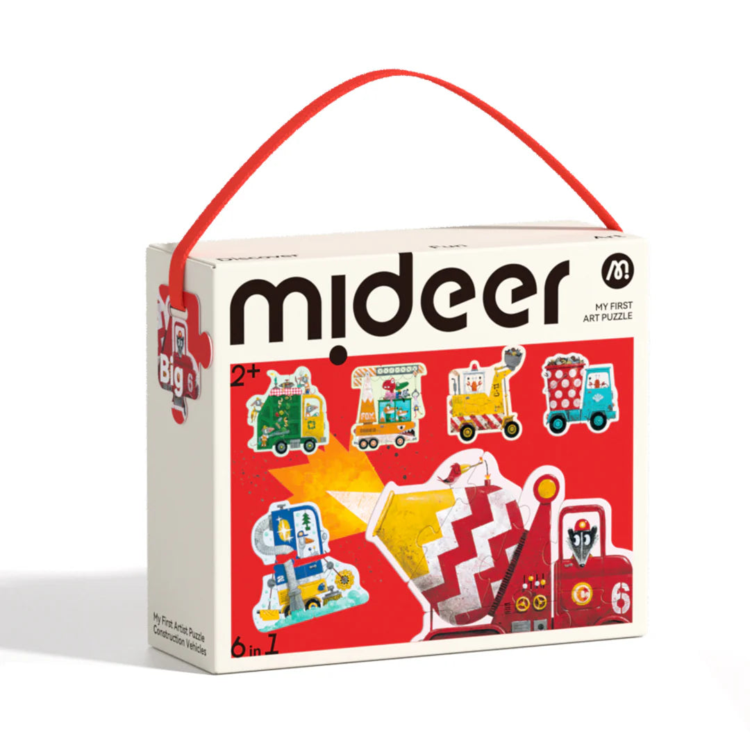 My First Artist Puzzle -  Construction vehicles, Mideer