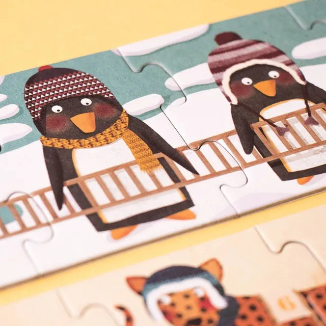 10 Penguins: Set of First Puzzles for Kids