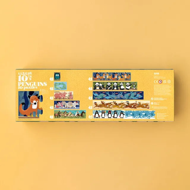 10 Penguins: Set of First Puzzles for Kids