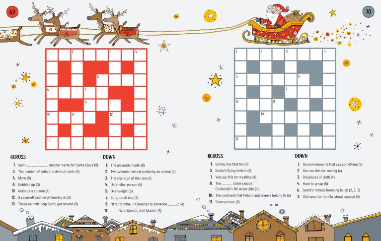 100 Children's Crosswords: Christmas, Usborne