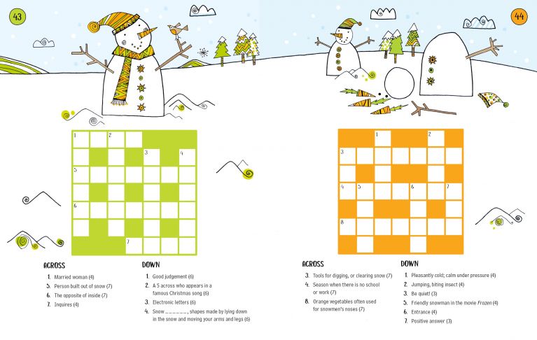 100 Children's Crosswords: Christmas, Usborne