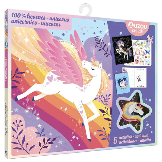 100 Unicorns, Little Artist Kit for Kids 5+, Creative Craft Set