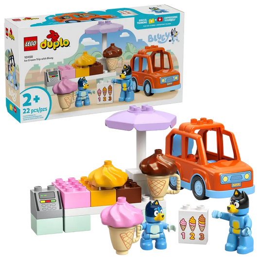 LEGO DUPLO Bluey Ice Cream Trip with Bluey 10458