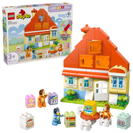 LEGO DUPLO Bluey: Bluey’s Family House with Memory Game 10459