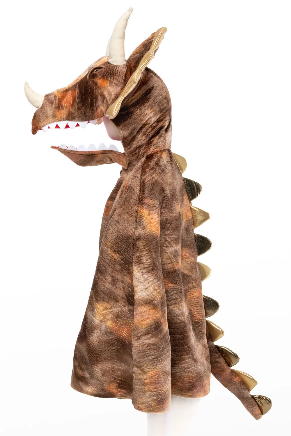 Grandasaurus Triceratops: Cape with Claws, Costume for Kids 4+