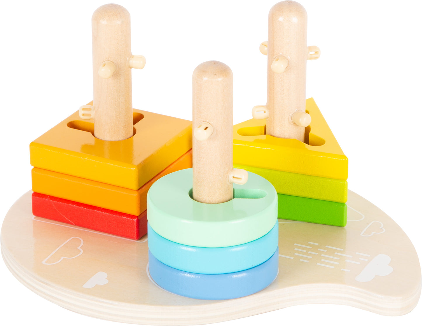 Shapes and Colours Motor Skills Shape-Fitting Game, Small foot
