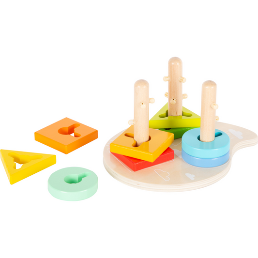 Shapes and Colours Motor Skills Shape-Fitting Game, Small foot