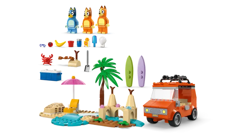 Bluey’s Beach & Family Car Trip 11202, LEGO