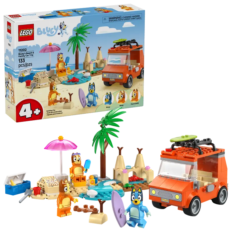 Bluey’s Beach & Family Car Trip 11202, LEGO