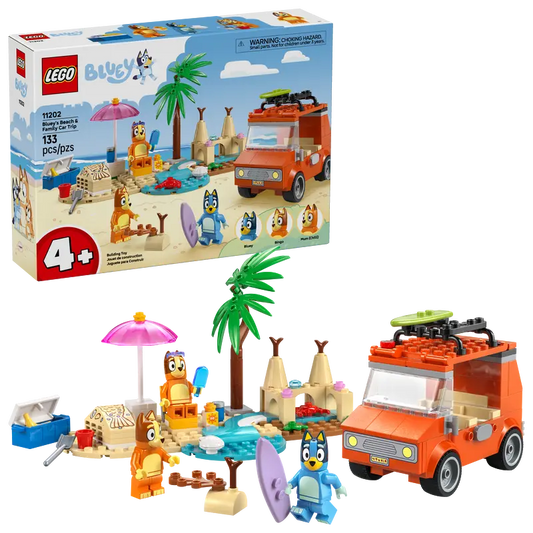 LEGO Bluey: Bluey’s Beach & Family Car Trip 11202