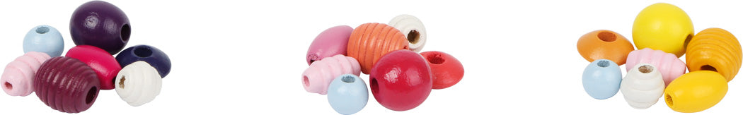 Wooden Threading Beads Cupcake, "Candy"