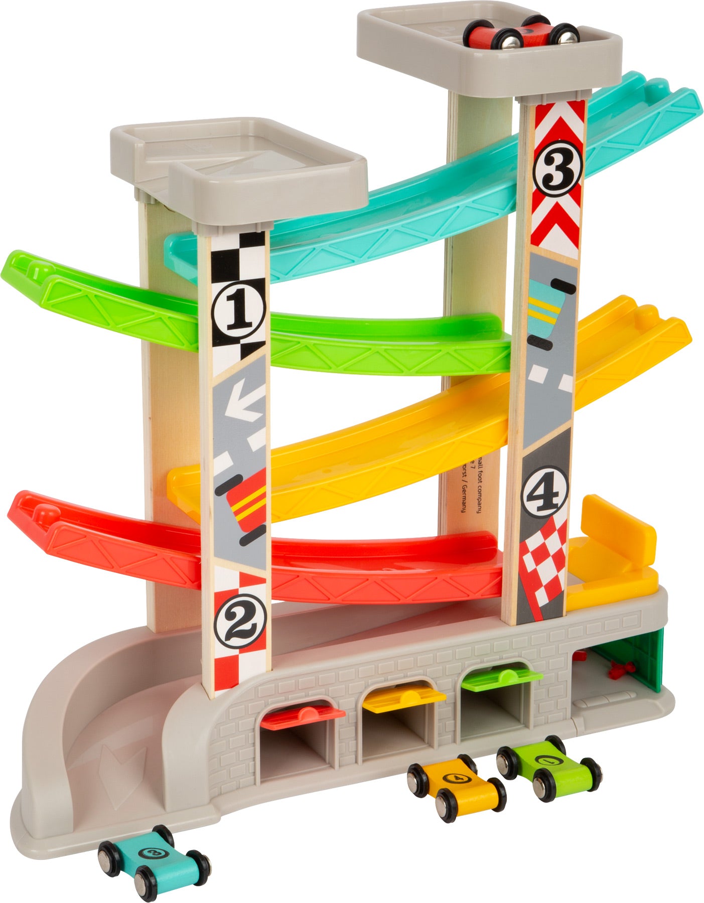 Race Track with Parking Level and Garages, Small foot