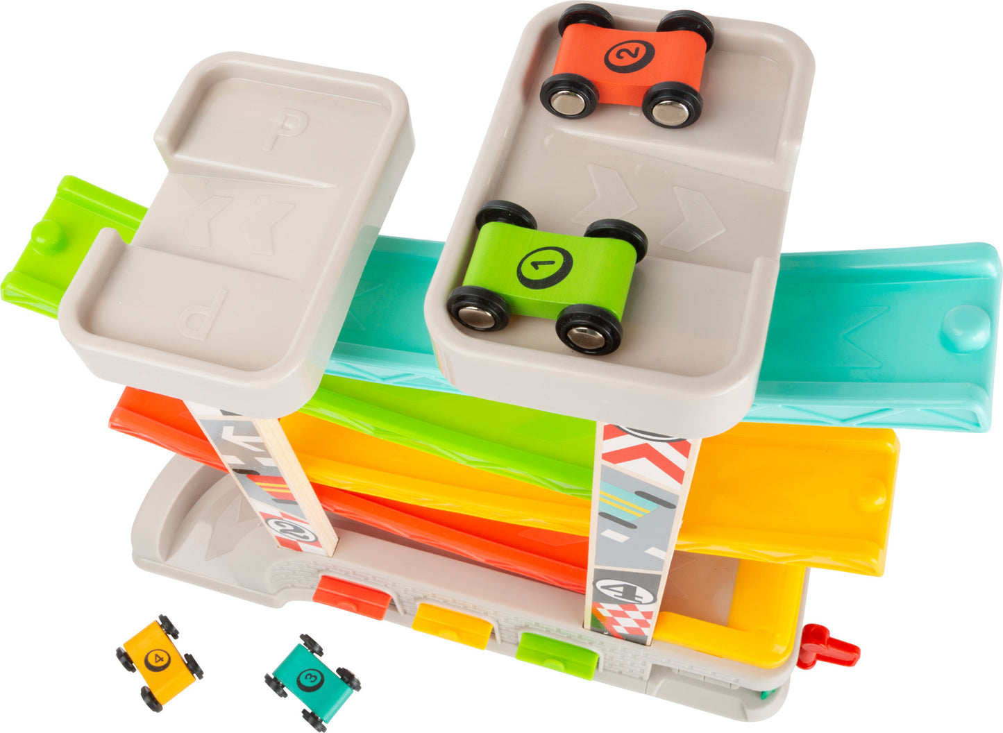 Race Track with Parking Level and Garages, Small foot