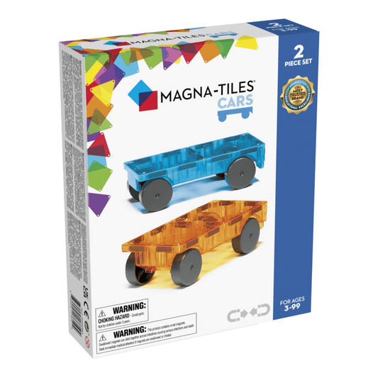 Cars – Blue & Orange 2-Piece Set Magna-Tiles