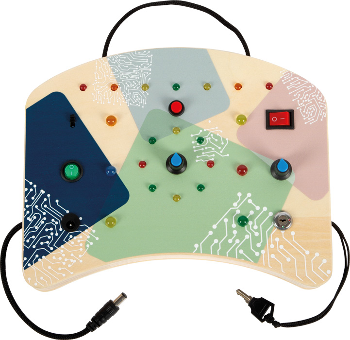 Motor Activity Board LED Light and Switches, Small foot