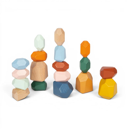 Montessori Wooden Balance Blocks, Small Foot