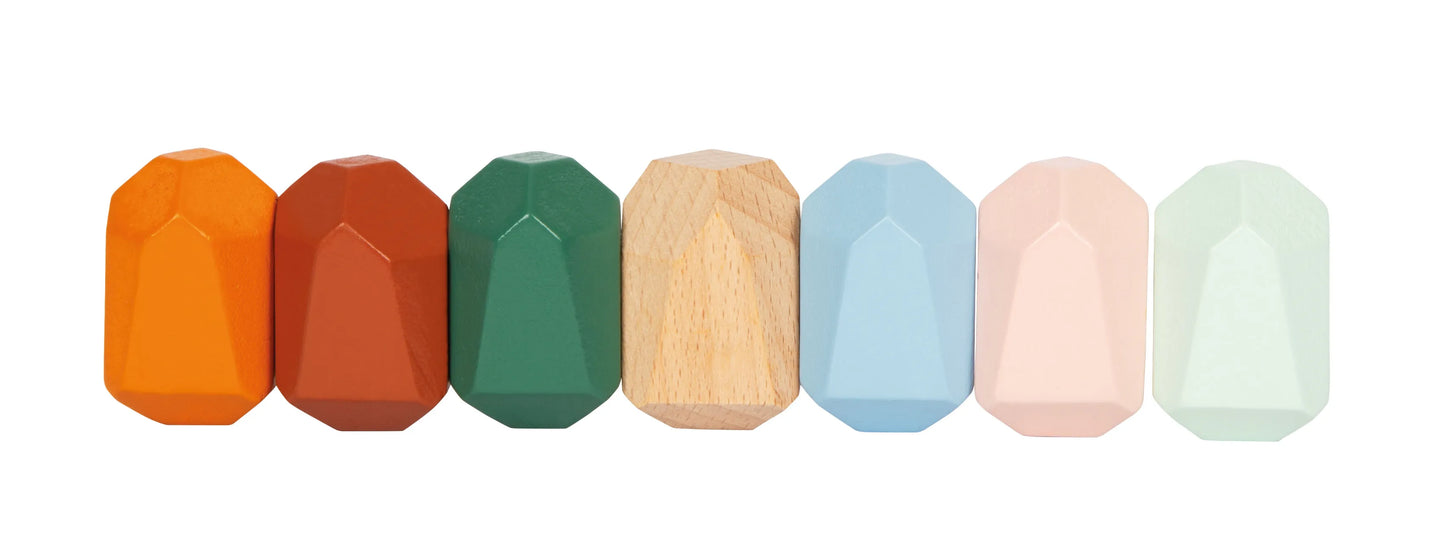 Montessori Wooden Balance Blocks, Small Foot