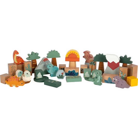 Wooden Building Blocks "Dino", Small foot