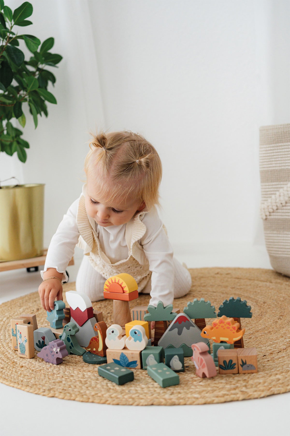 Wooden Building Blocks "Dino", Small foot