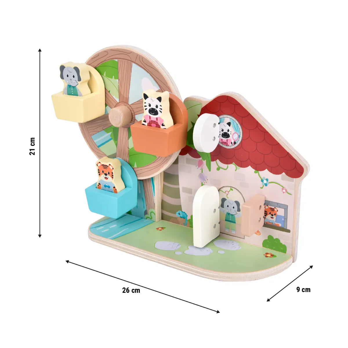 Ferris Wheel Motor Activity Toy: Jungle Friends, Small Foot