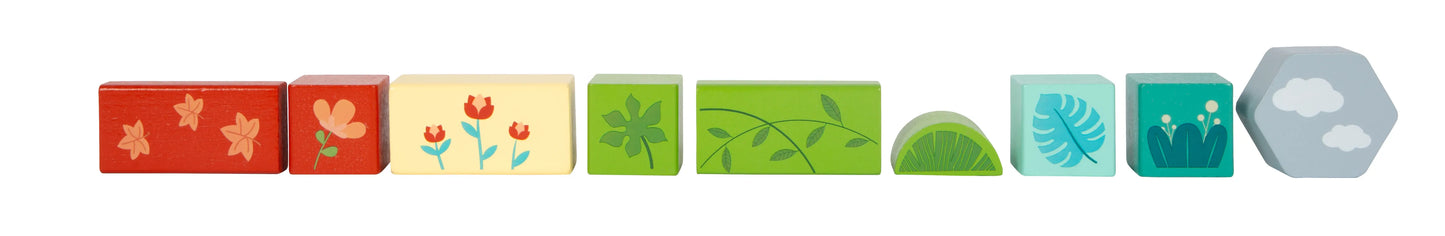 Wooden Building Blocks: Jungle Friends, Small Foot