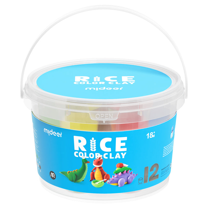 Rice Color Clay - 12 Colors