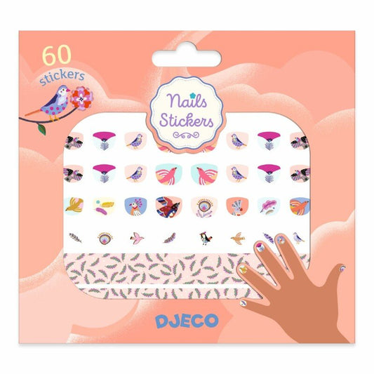Djeco Nail Stickers Feathers