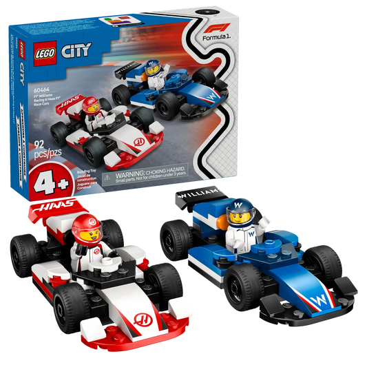 LEGO City F1 Williams Racing & Haas F1 Race Cars 60464