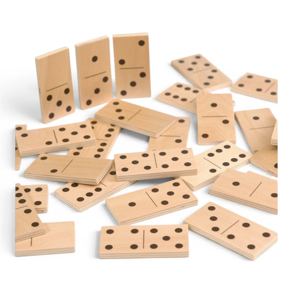 Wooden First Puzzle for Kids 2+ 28 Pieces: Domino Animals, Andreu Toys