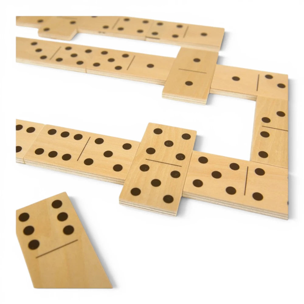 Wooden First Puzzle for Kids 2+ 28 Pieces: Domino Animals, Andreu Toys