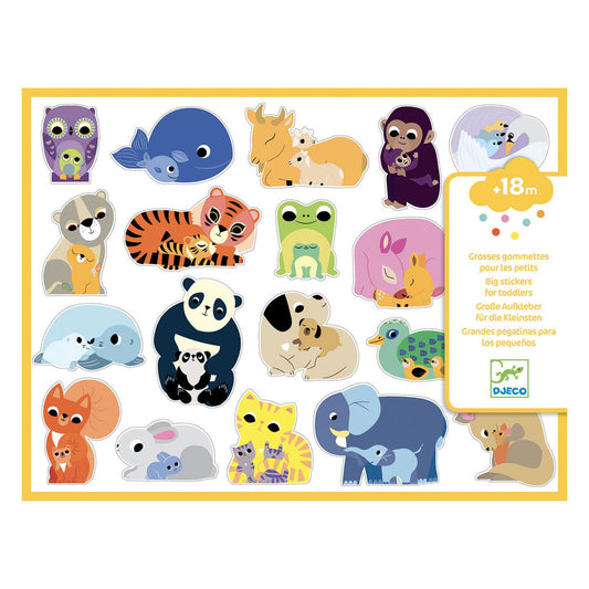 Djeco Coloured stickers mums and babies