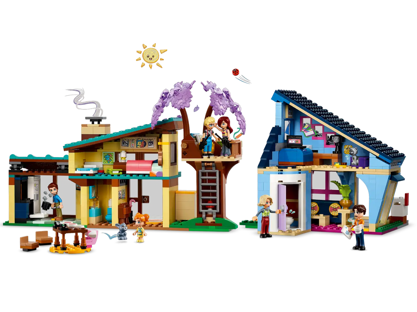 LEGO® Friends Olly and Paisley's Family Houses 42620