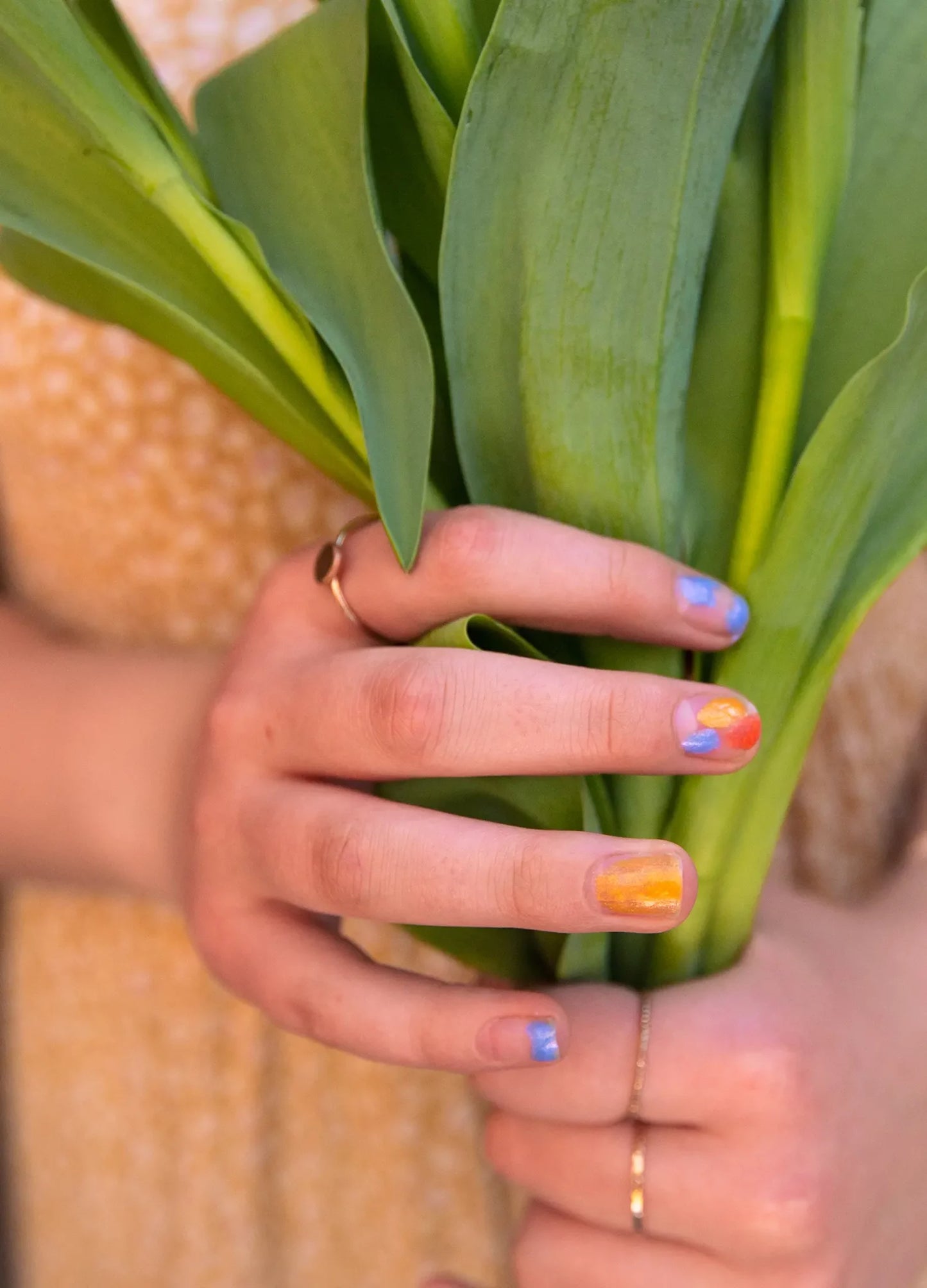 Water-based Nail Polishes Set of 3 + Nail File Sunset