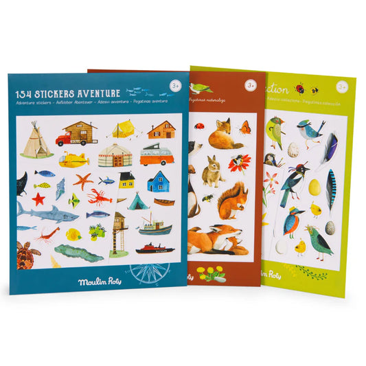 Assorted stickers packs: Le Jardin du Moulin, Moulin Roty