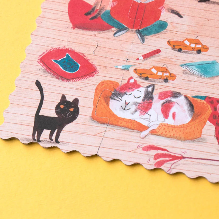 Cats & Dogs: 24 Pieces, Reversible Pocket Puzzle for Kids 1+