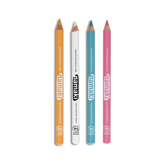 Namaki Face Painting Slim pencils, Yellow, Pink, Turquoise, White