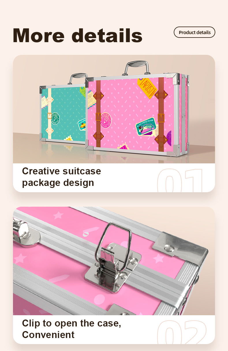 Artist Suitcase-pink