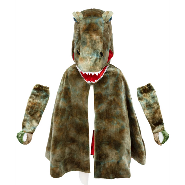 Grandasaurus T-Rex Cape With Claws, Dinosaur Costume For Kids