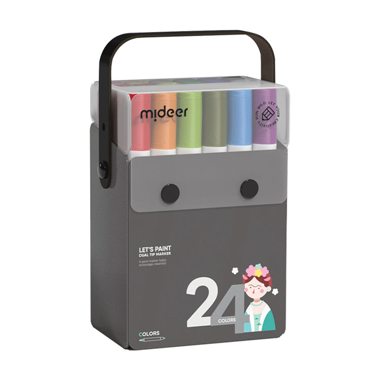 Translucent Dual Tip Marker 24 Colors