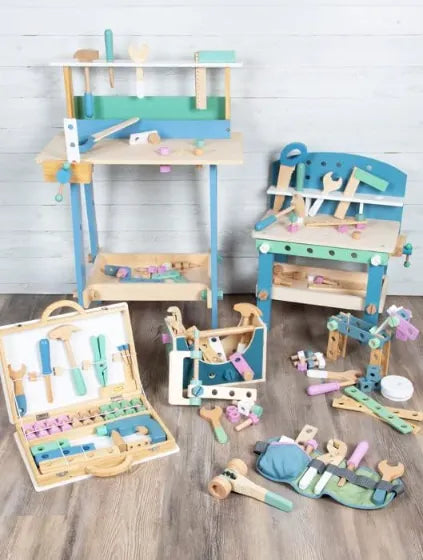 2-In-1 Wooden Toolbox: Nordic, Small Foot