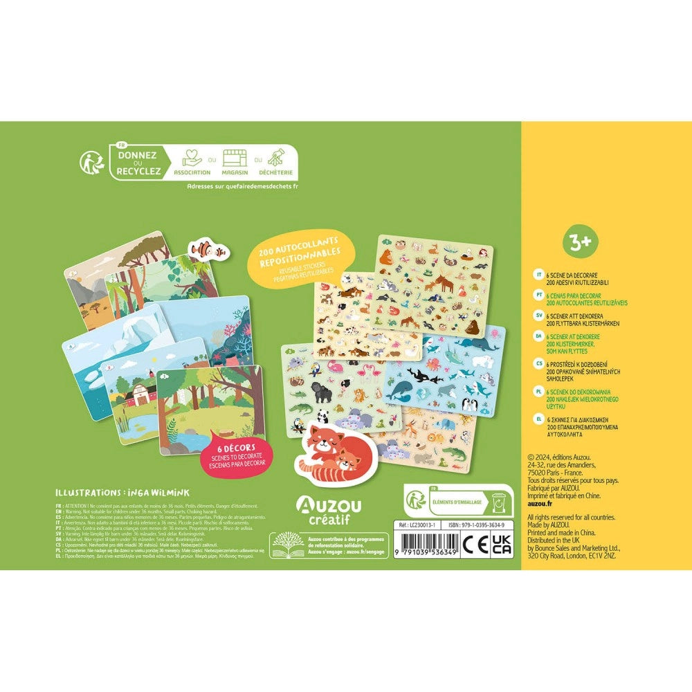 200 Stickers: Baby Animals, AUZOU