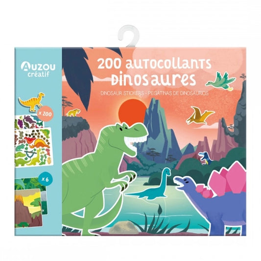 200 Stickers: Dinosaurs, AUZOU