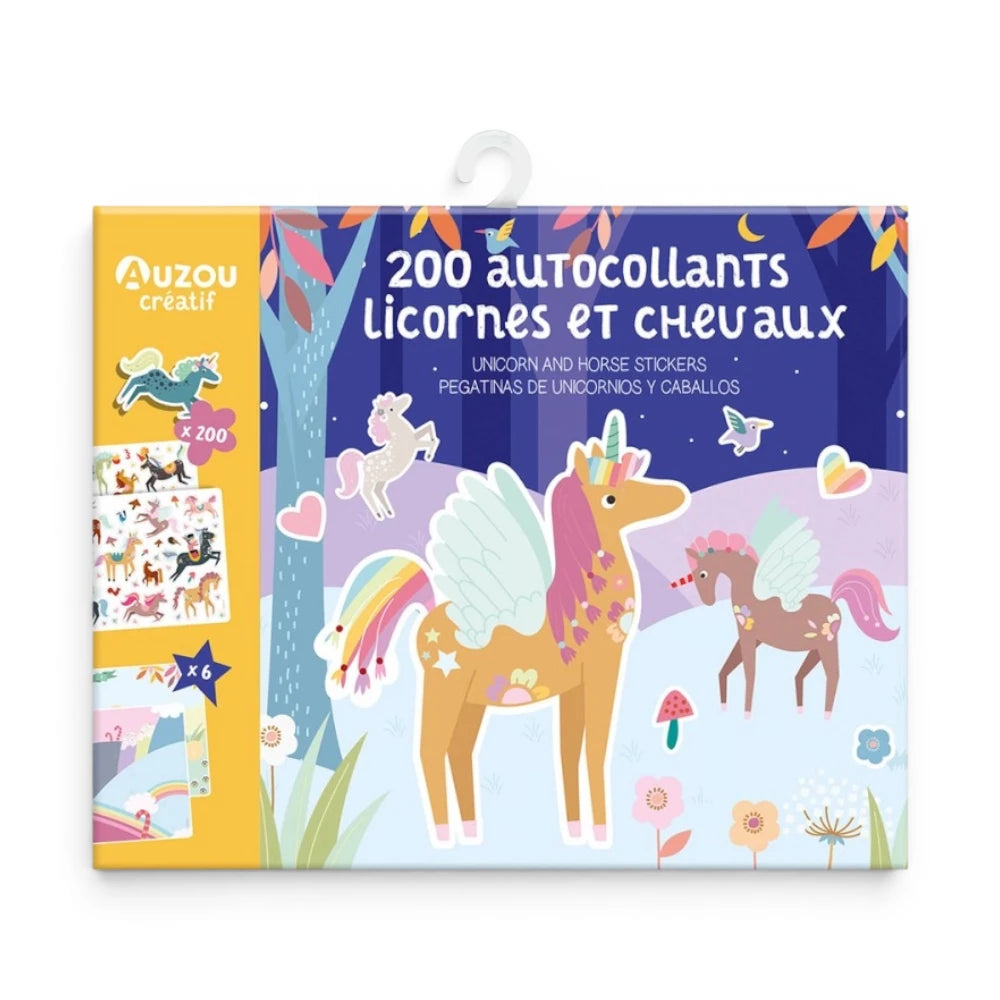 200 Stickers: Unicorns and Horses