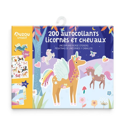 200 Stickers: Unicorns and Horses