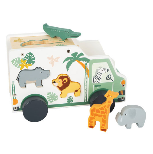 Toy Car Shape-Fitting Game "Safari"