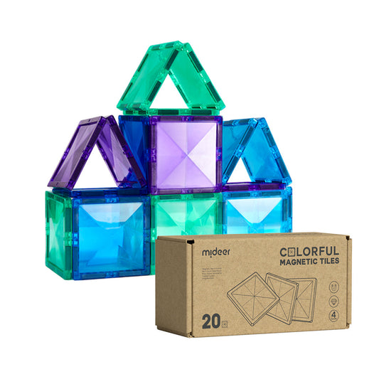 Colorful Magnetic Tiles- Cold color 20pcs