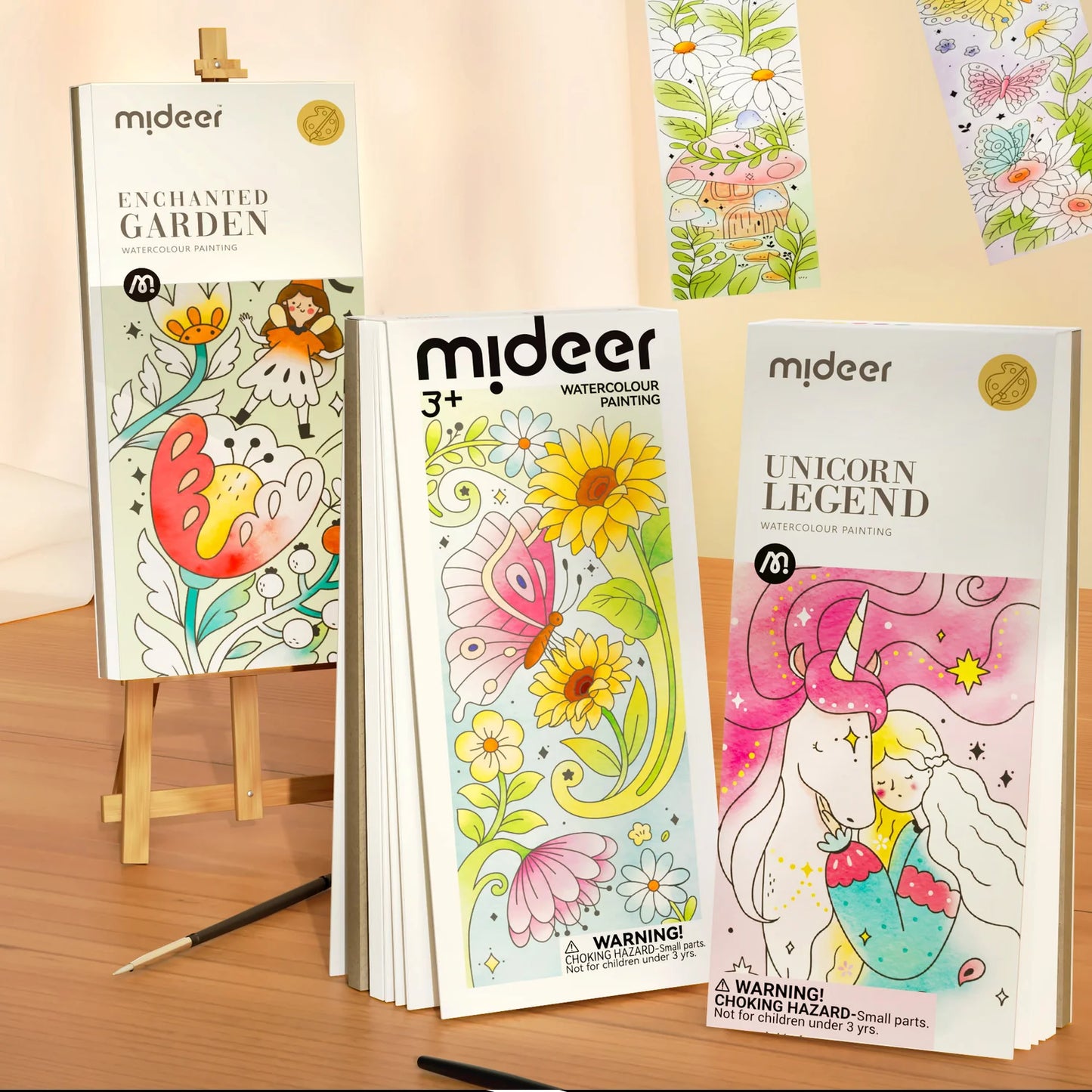 Watercolour Painting - The Flower and The Butterfly, Mideer