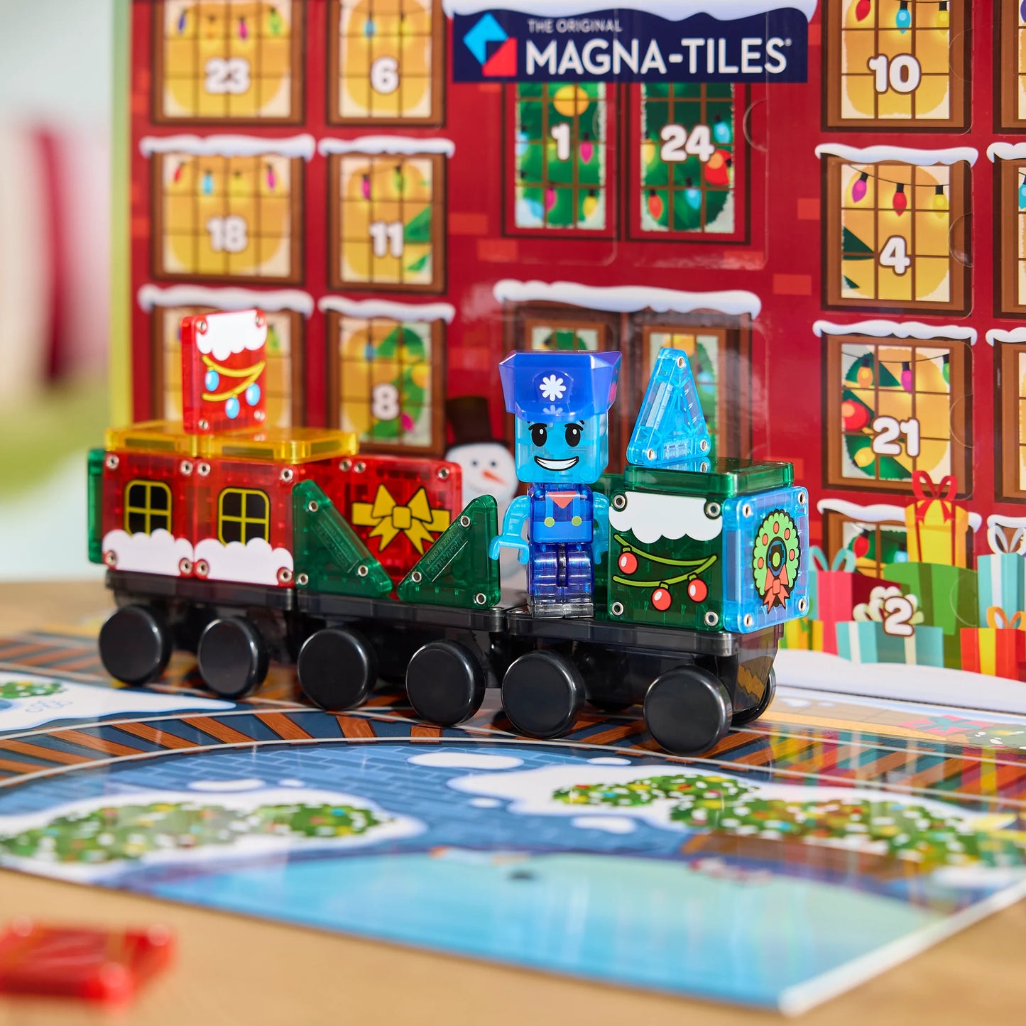 microMAGS Advent Calendar 34 Piece Set, For Kids 3+