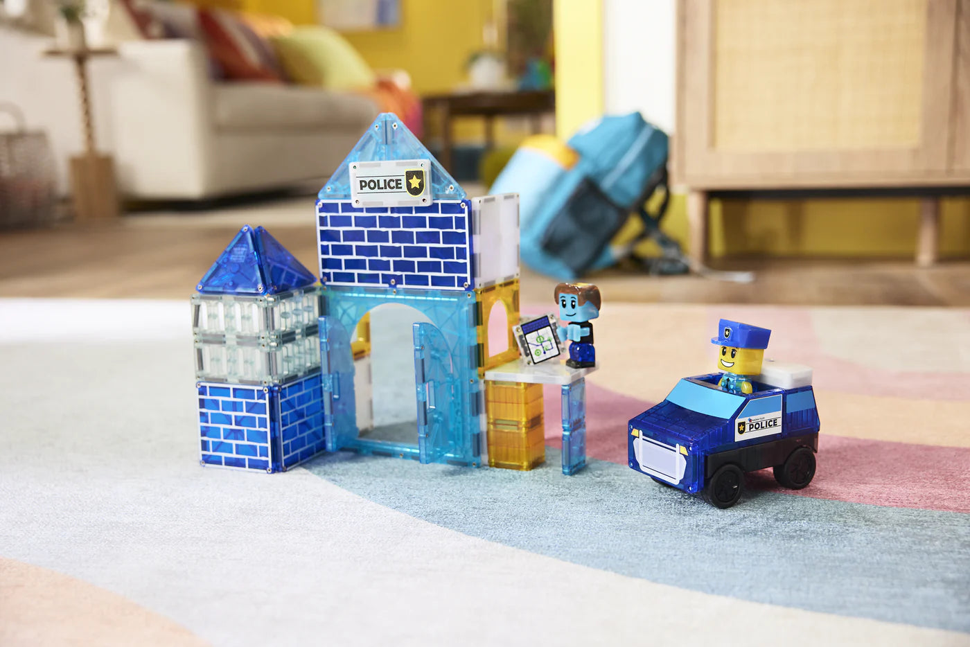Police Station 35 pcs Set Magna-Tiles