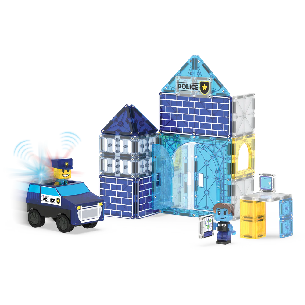 Police Station 35 pcs Set Magna-Tiles